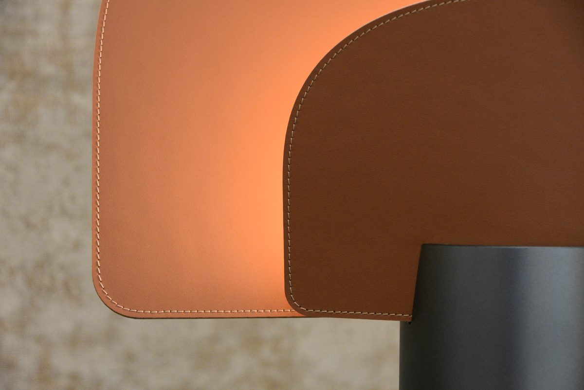 Duocurve leather lamp at Salone del Mobile Milan 2026 — photo 2